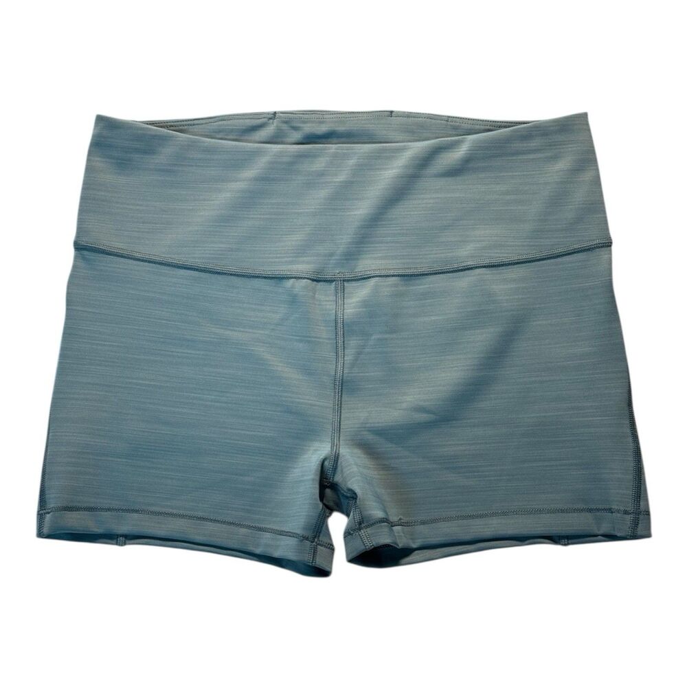 Athleta Ultimate Short 3” Inseam Blue Green Size Medium High‎ Rise Waistband
